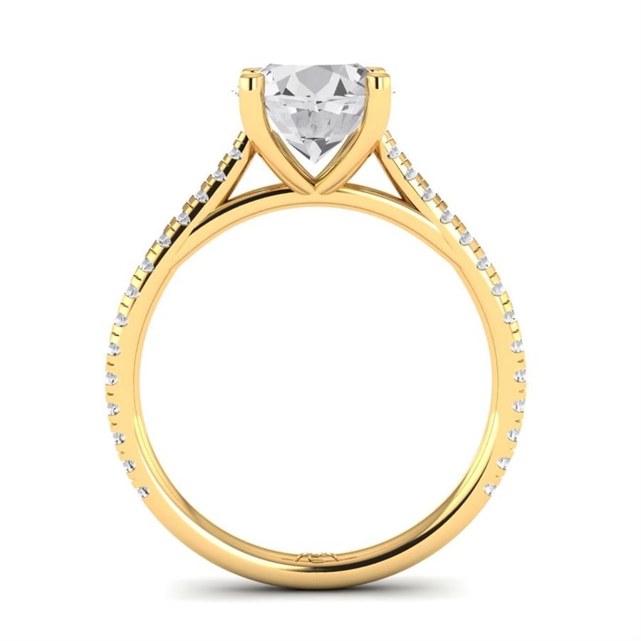 Solitaires Avenelle Or Jaune Oxyde de zirconium 2.15 ct