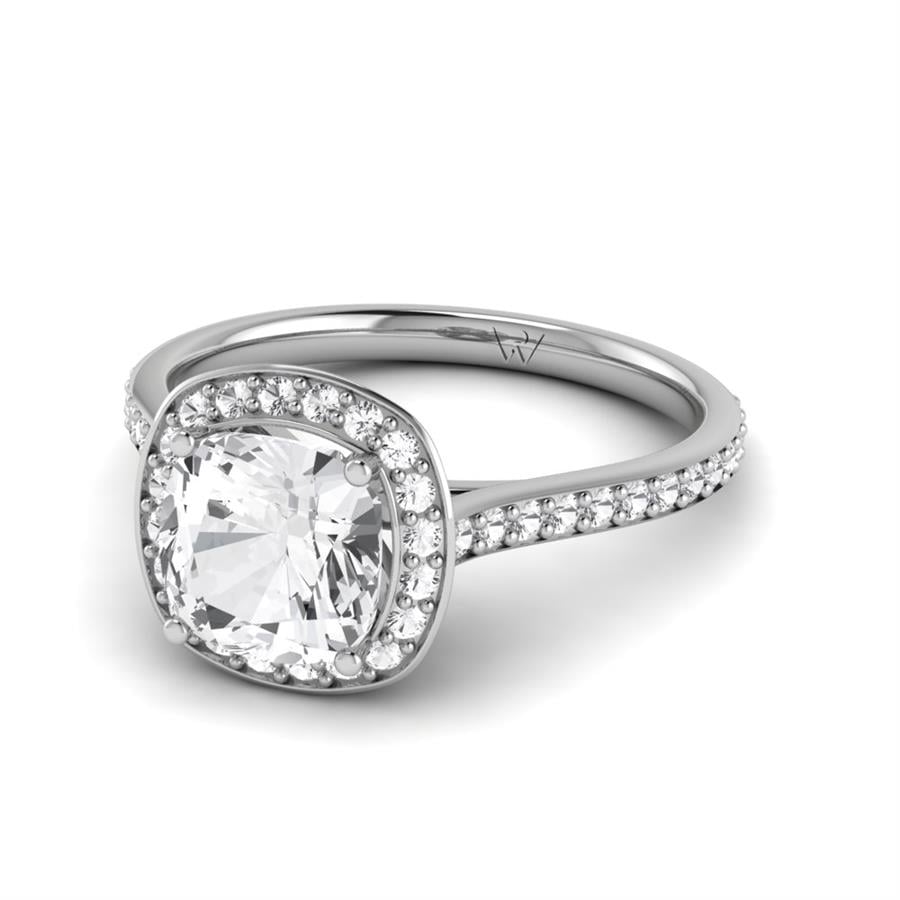 Solitaires Calina Or Blanc Oxyde de zirconium 2.35 ct