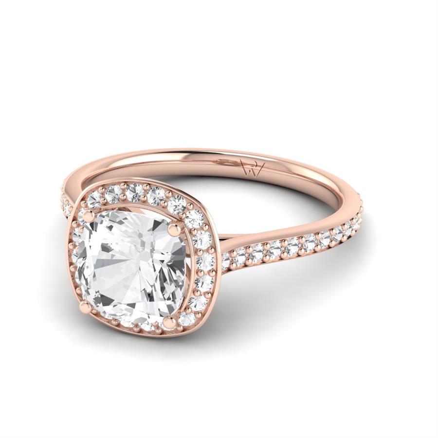 Solitaires Calina Or Rose Oxyde de zirconium 2.35 ct