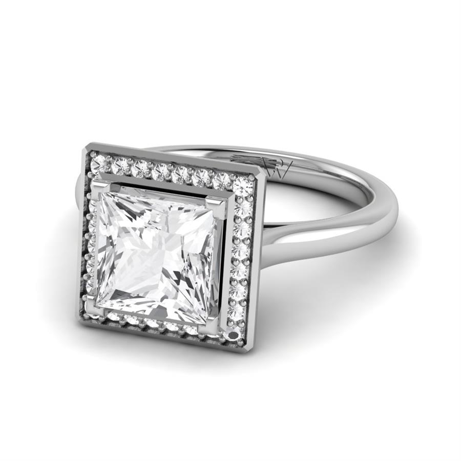 Solitaires Carensa Or Blanc Diamant 2.15 ct
