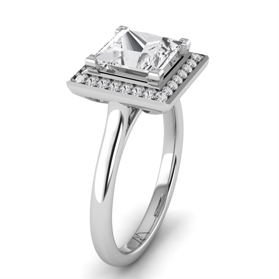 Solitaires Carensa Or Blanc Oxyde de zirconium 2.15 ct