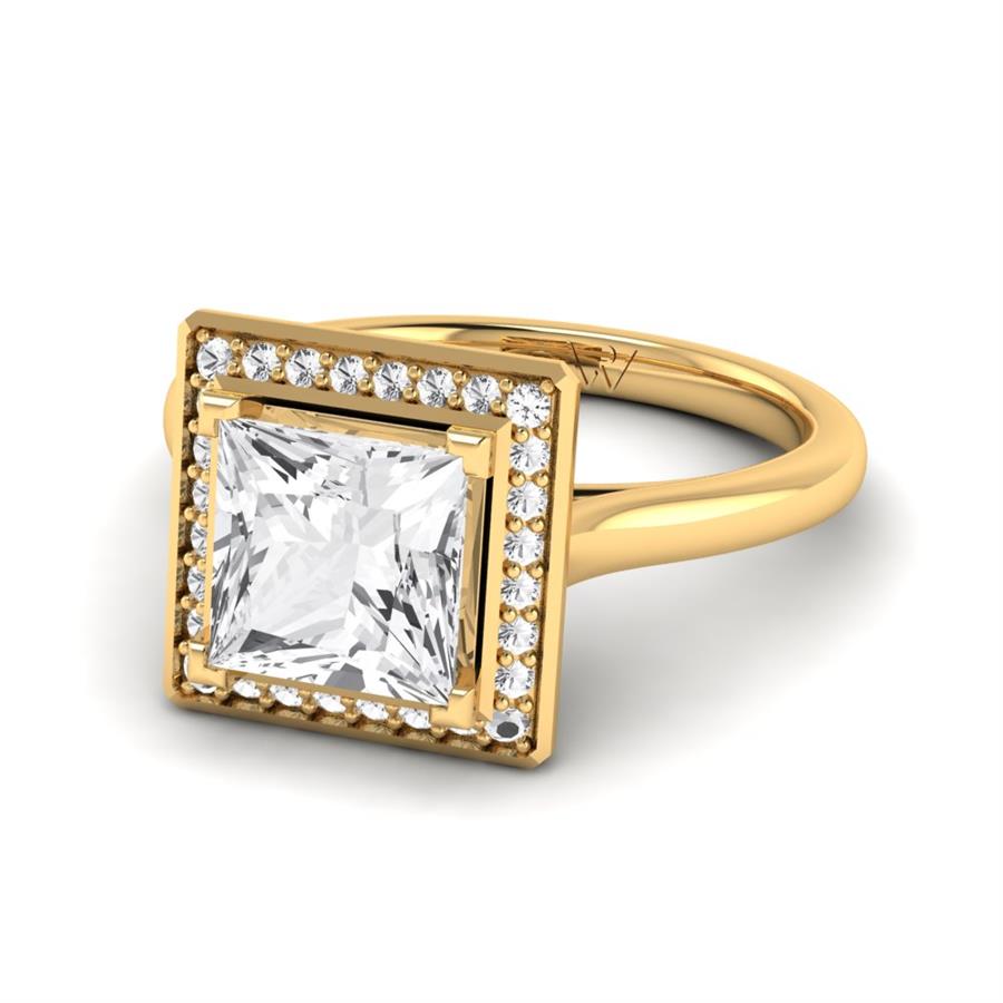 Solitaires Carensa Or Jaune Oxyde de zirconium 2.15 ct