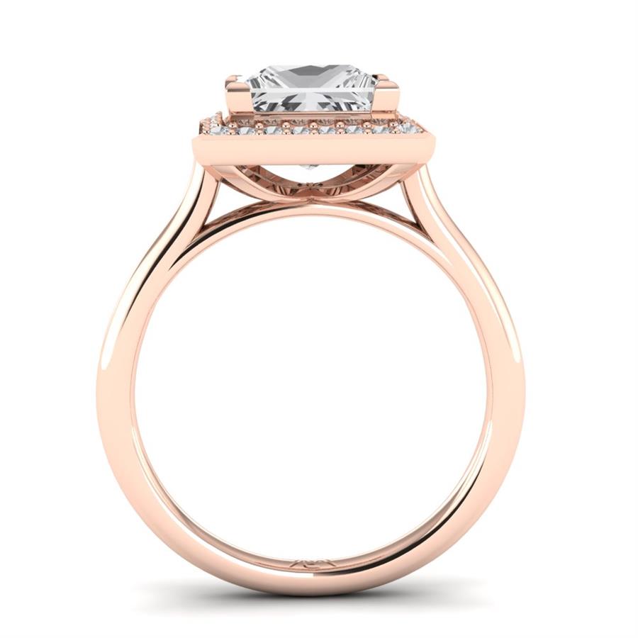 Solitaires Carensa Or Rose Diamant 2.15 ct