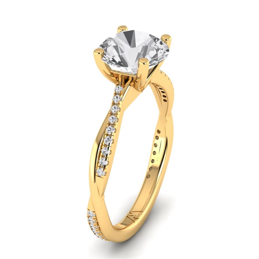 Solitaires Douceur Or Jaune Diamant 2.15 ct