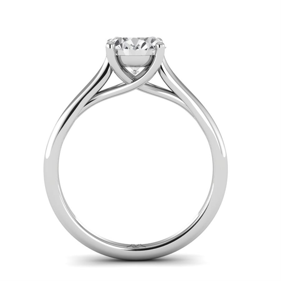 Solitaires Dralina Or Blanc Oxyde de zirconium 1.5 ct
