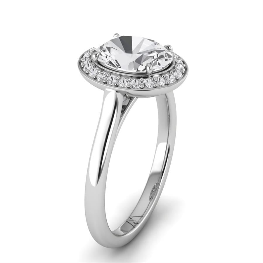 Solitaires Eirys Argent Rhodié Blanc Diamant 2.15 ct