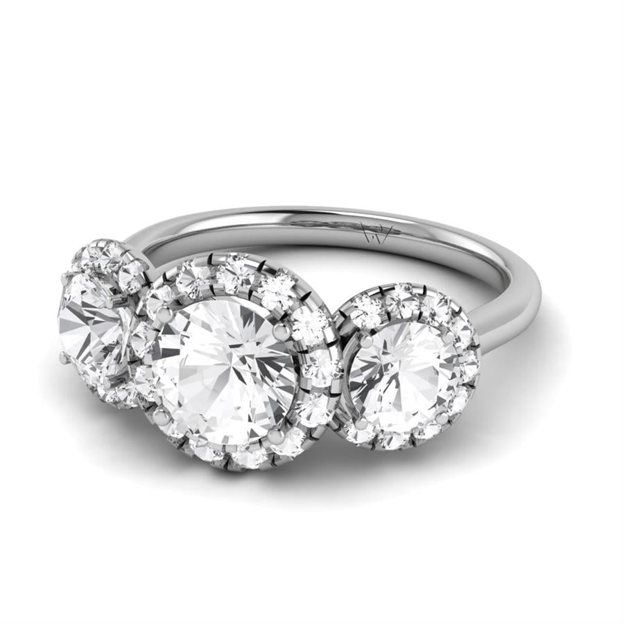 Solitaires Elaris Or Blanc Diamant 2.50 ct
