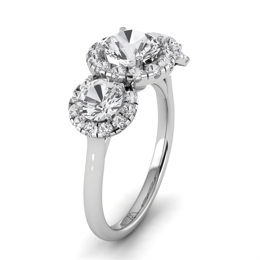 Solitaires Elaris Or Blanc Diamant 2.50 ct