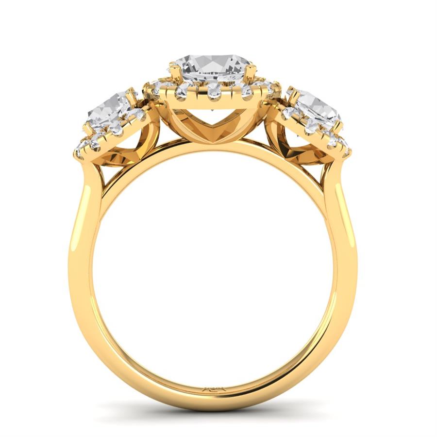 Solitaires Elaris Or Jaune Oxyde de zirconium 2.50 ct