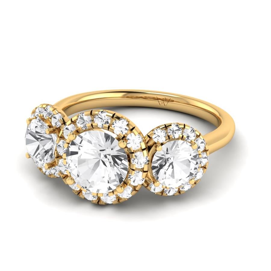 Solitaires Elaris Or Jaune Oxyde de zirconium 2.50 ct
