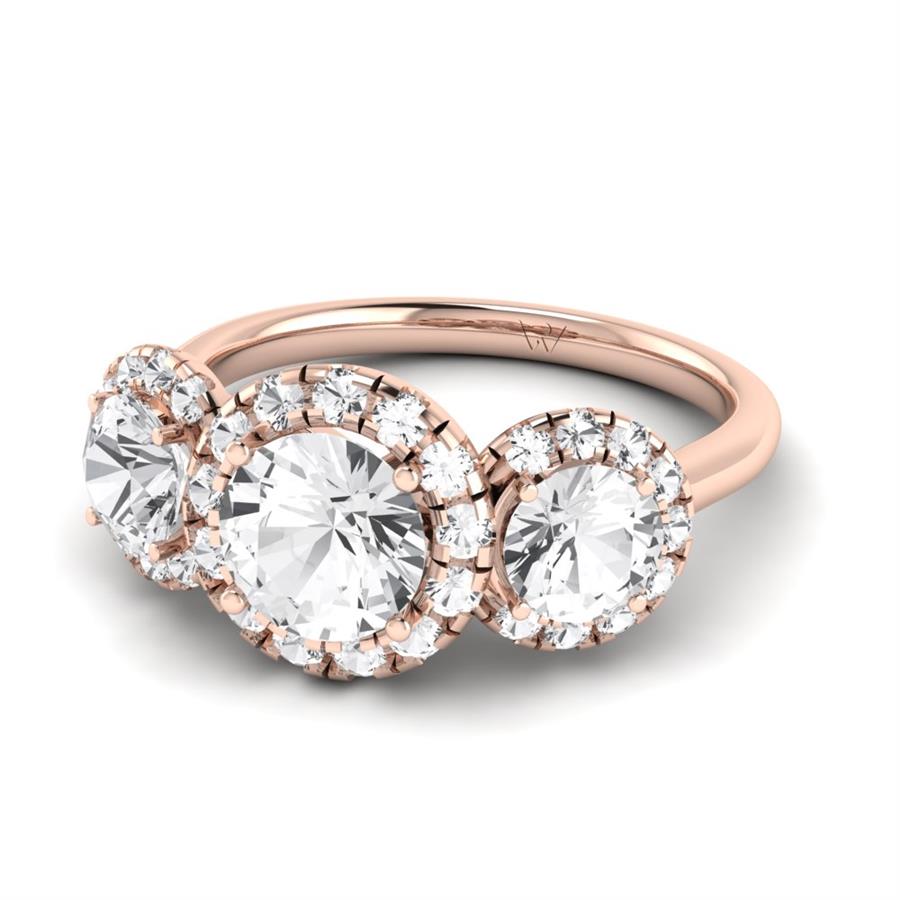 Solitaires Elaris Or Rose Diamant 2.50 ct