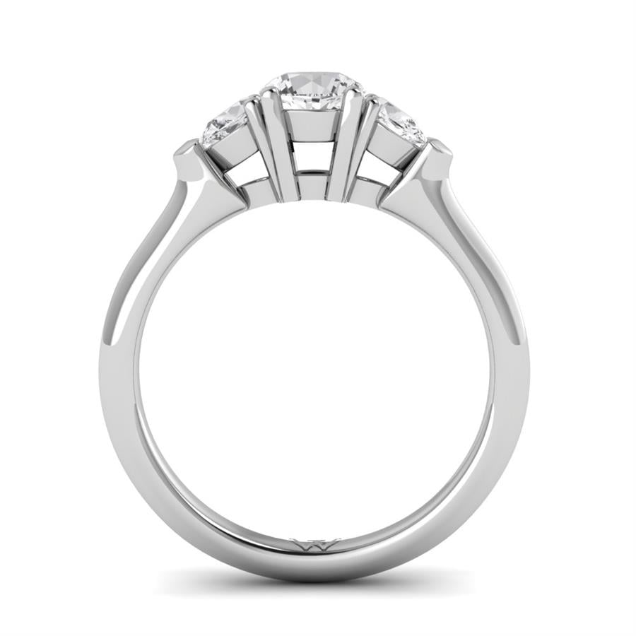 Solitaires Envolée Or Blanc Diamant 0.95 ct