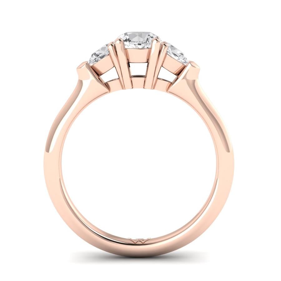 Solitaires Envolée Or Rose Diamant 0.95 ct