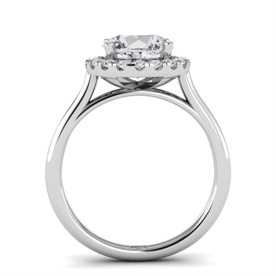 Solitaires Freyen Or Blanc Oxyde de zirconium 2.30 ct