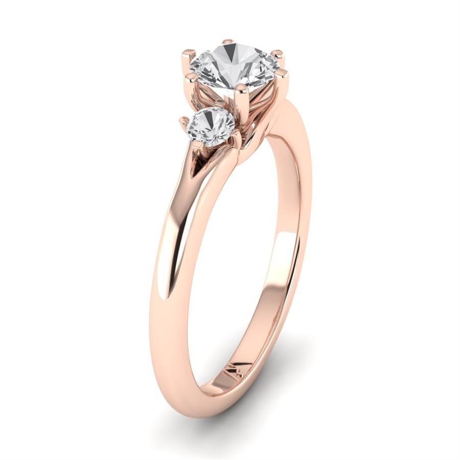 Solitaires Galante Or Rose Diamant 0.75 ct