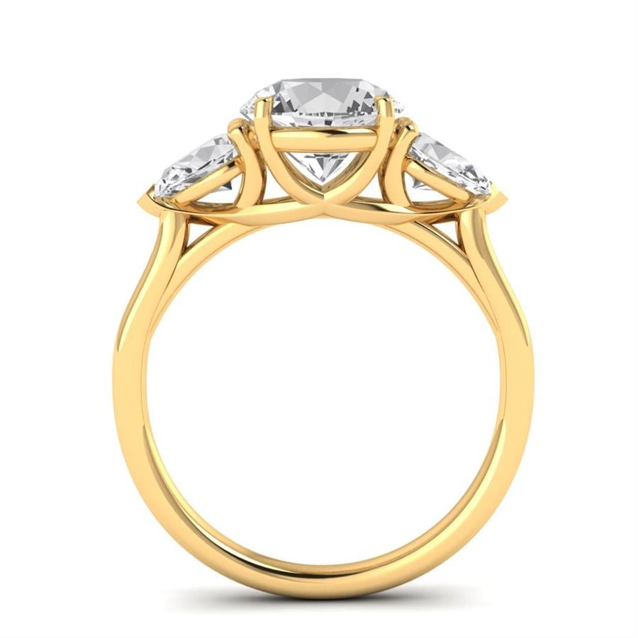 Solitaires Halo Or Jaune Diamant 2.7 ct