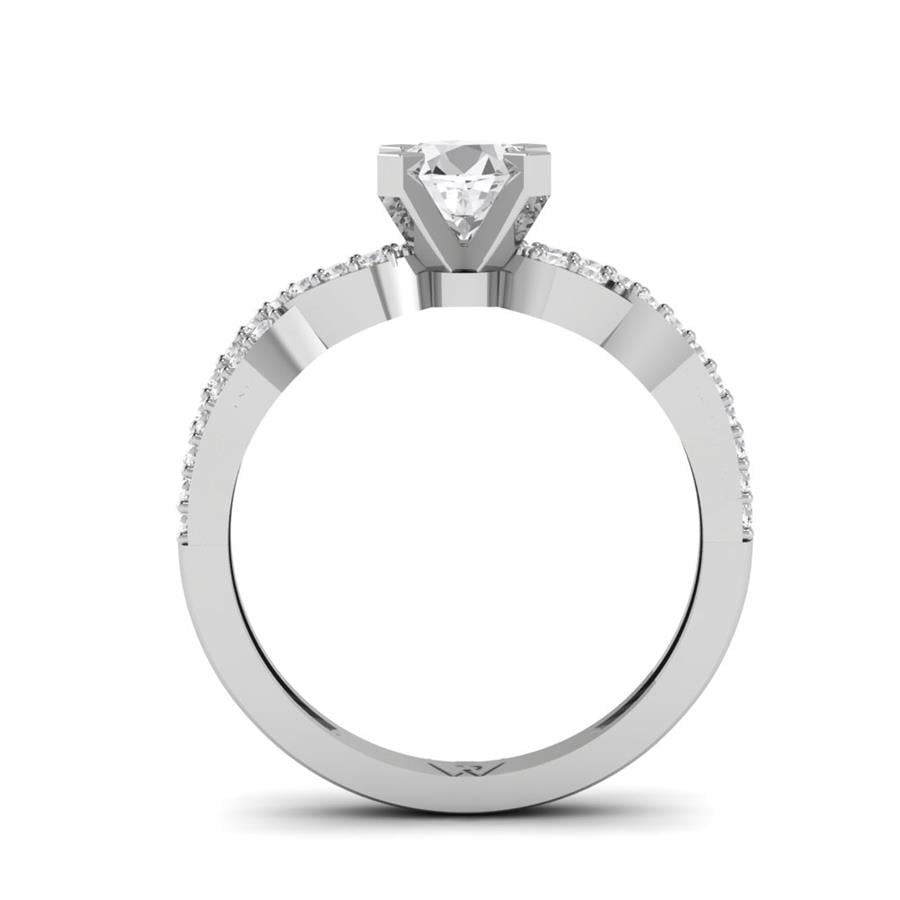 Solitaires Infini Or Blanc Diamant 1 ct