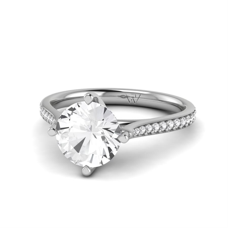 Solitaires Liora Or Blanc Oxyde de zirconium 2.20 ct
