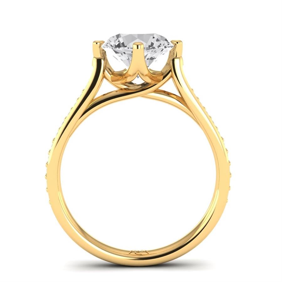 Solitaires Liora Or Jaune Oxyde de zirconium 2.20 ct