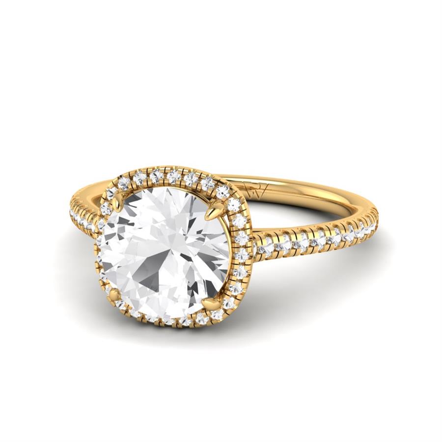 Solitaires Lumière Or Jaune Diamant 2.4 ct