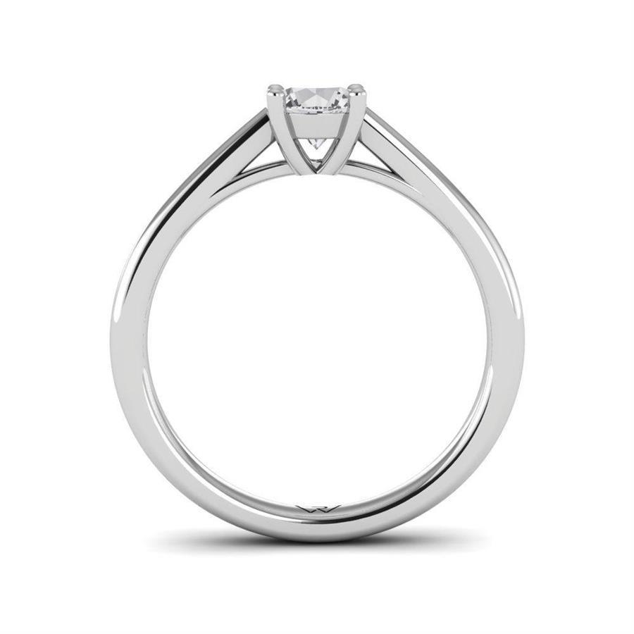 Solitaires Magnifique Or Blanc Argent Diamant 0.50 ct