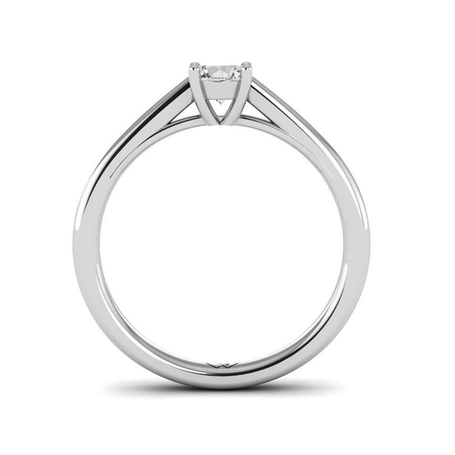 Solitaires Magnifique Or Blanc Argent Diamant 0.33 ct
