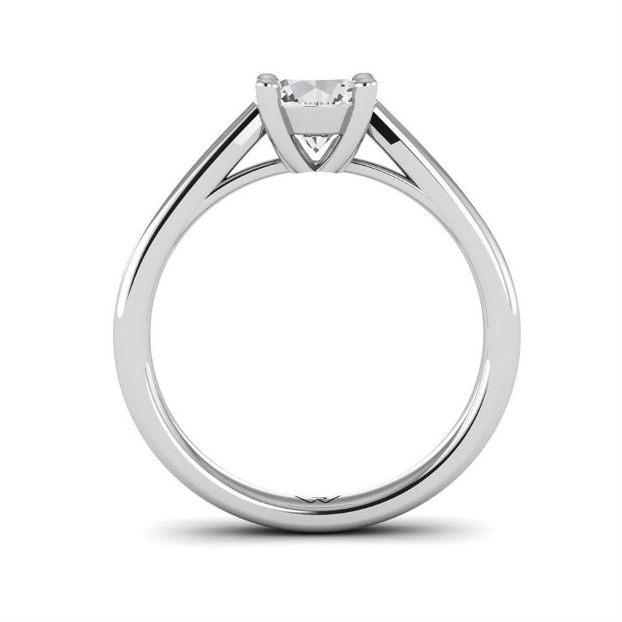 Solitaires Magnifique Or Blanc Argent Diamant 0.90 ct