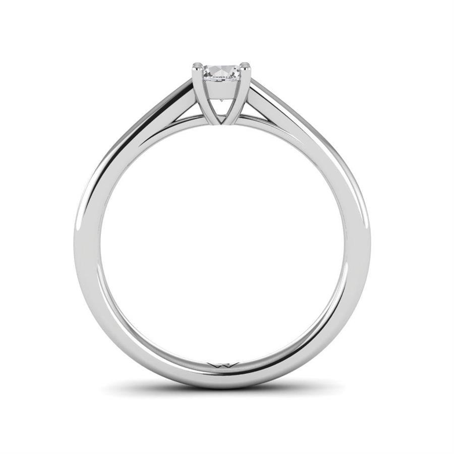 Solitaires Magnifique Or Blanc Argent Diamant 0.25 ct
