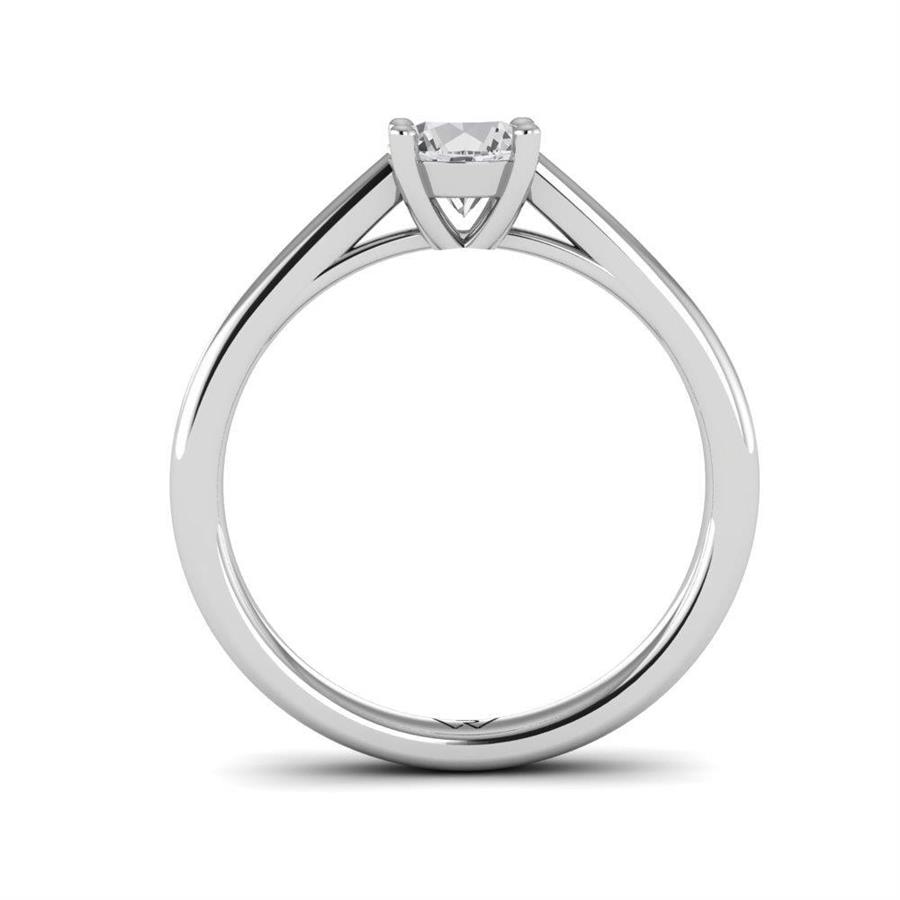 Solitaires Magnifique Or Blanc Argent Diamant 0.60 ct