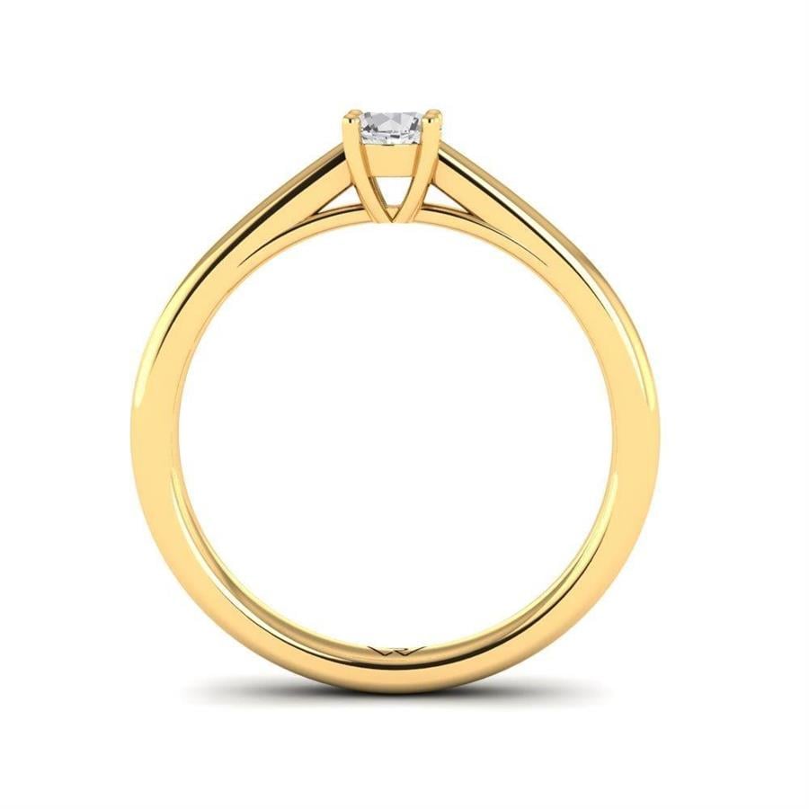 Solitaires Magnifique Or Jaune Argent Diamant 0.20 ct