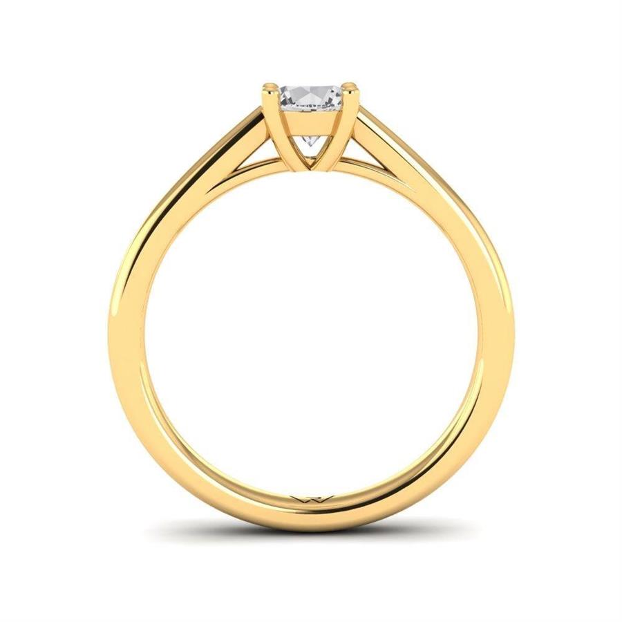 Solitaires Magnifique Or Jaune Argent Diamant 0.50 ct