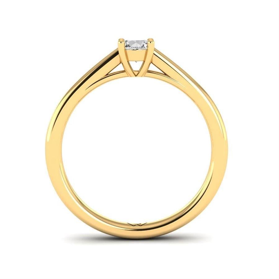 Solitaires Magnifique Or Jaune Argent Diamant 0.25 ct