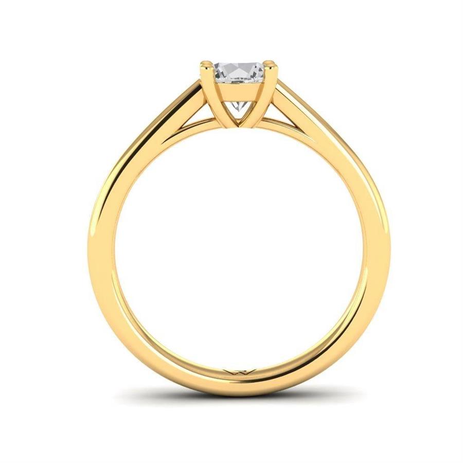 Solitaires Magnifique Or Jaune Argent Diamant 0.60 ct