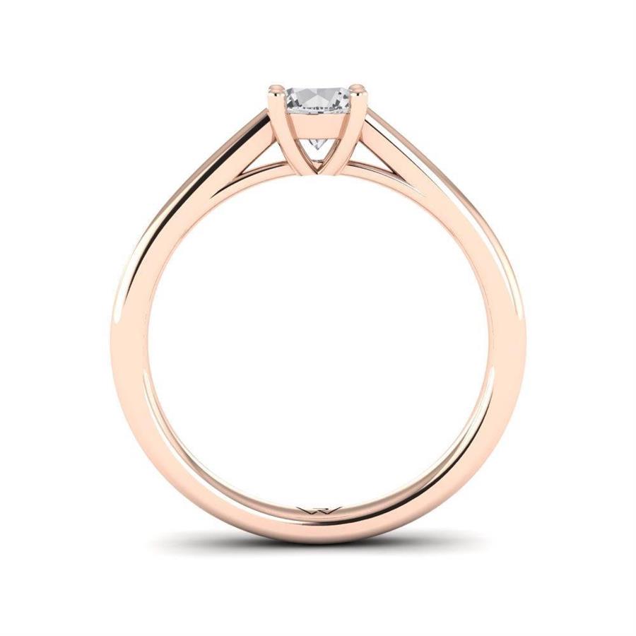 Solitaires Magnifique Or Rose Argent Diamant 0.50 ct
