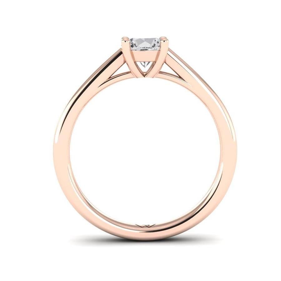 Solitaires Magnifique Or Rose Argent Diamant 0.60 ct