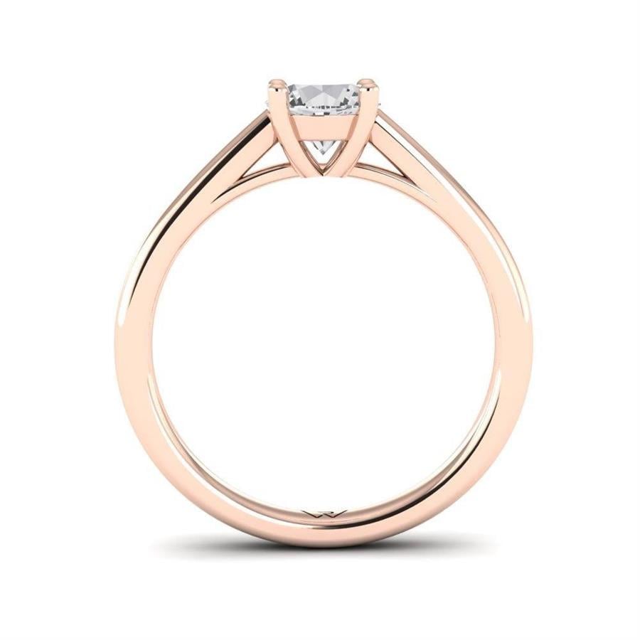 Solitaires Magnifique Or Rose Argent Diamant 0.75 ct