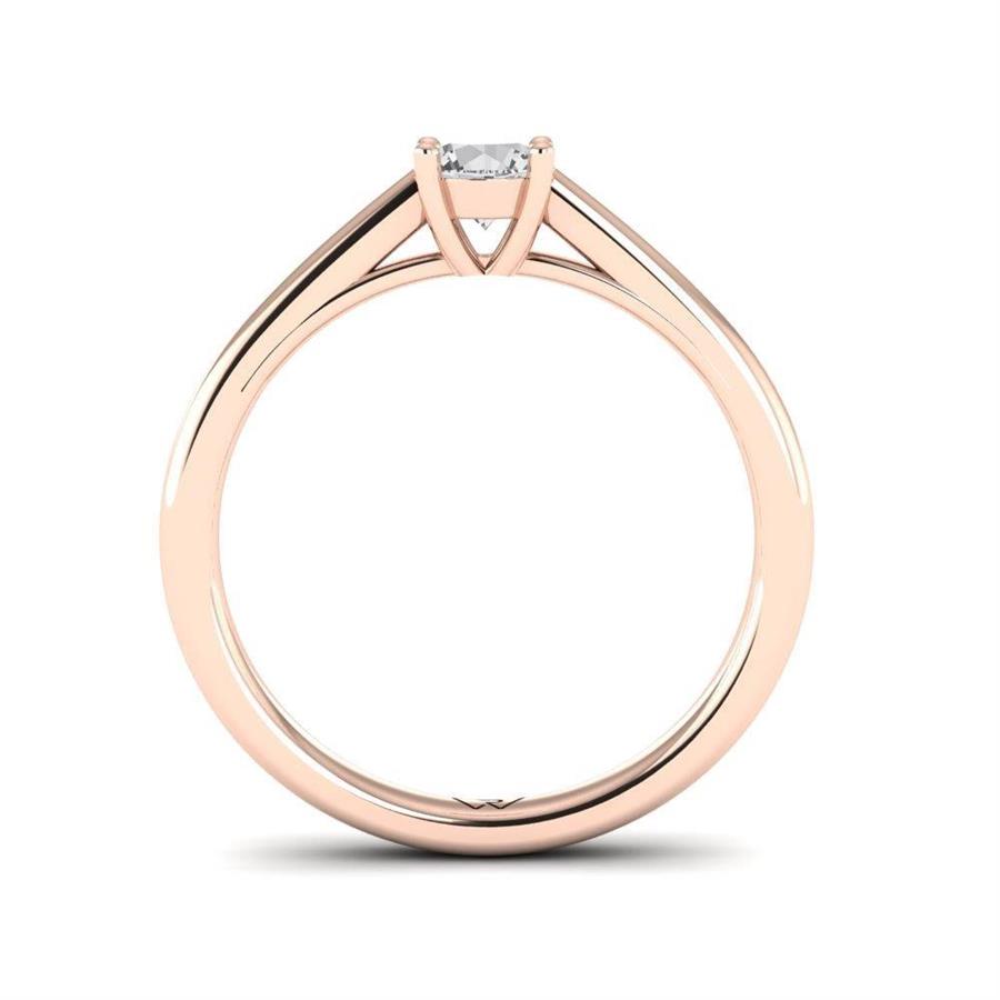 Solitaires Magnifique Or Rose Argent Diamant 0.33 ct