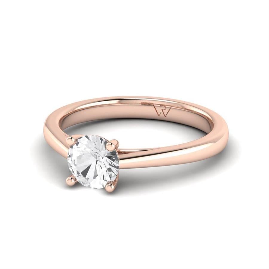 Solitaires Magnifique Or Rose Argent Diamant 0.75 ct