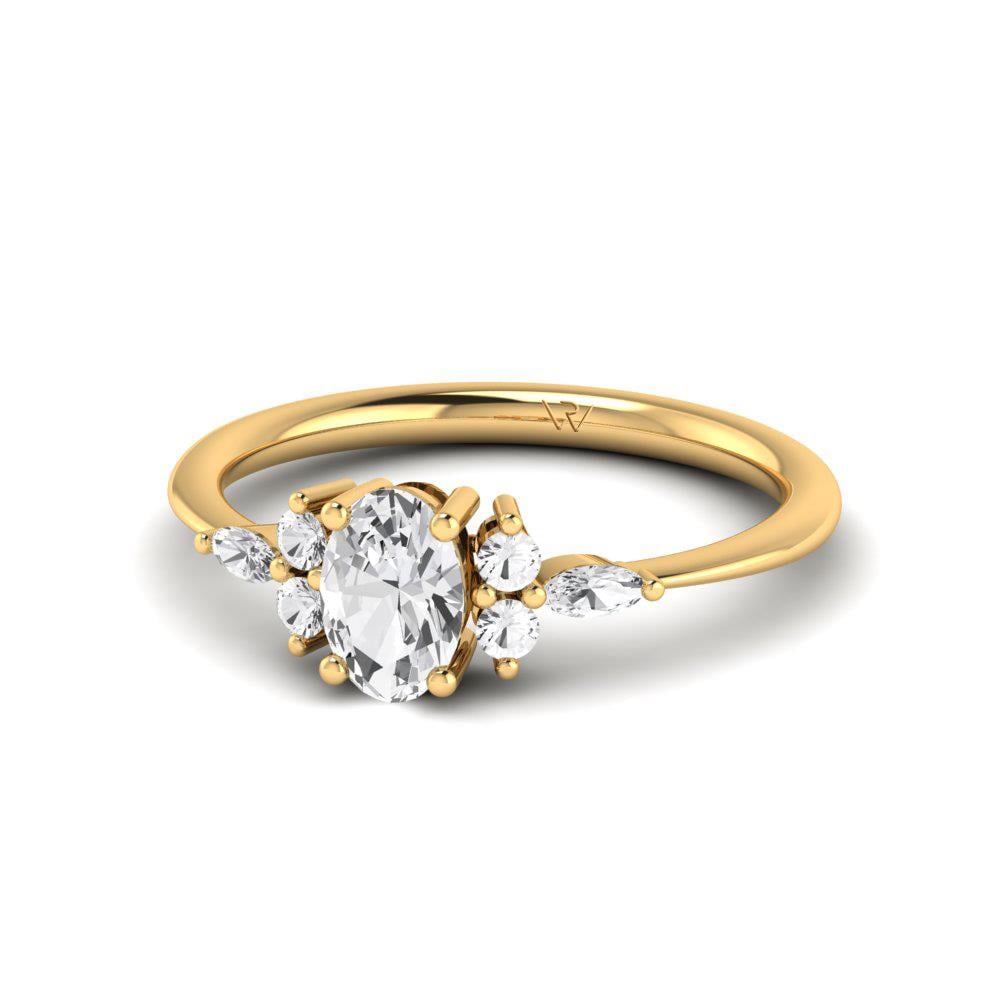 Solitaires Miralys Argent Or Jaune Pierre Dalloz 0.33 ct