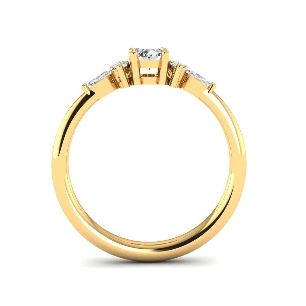 Solitaires Miralys Or Jaune Diamant 0.33 ct