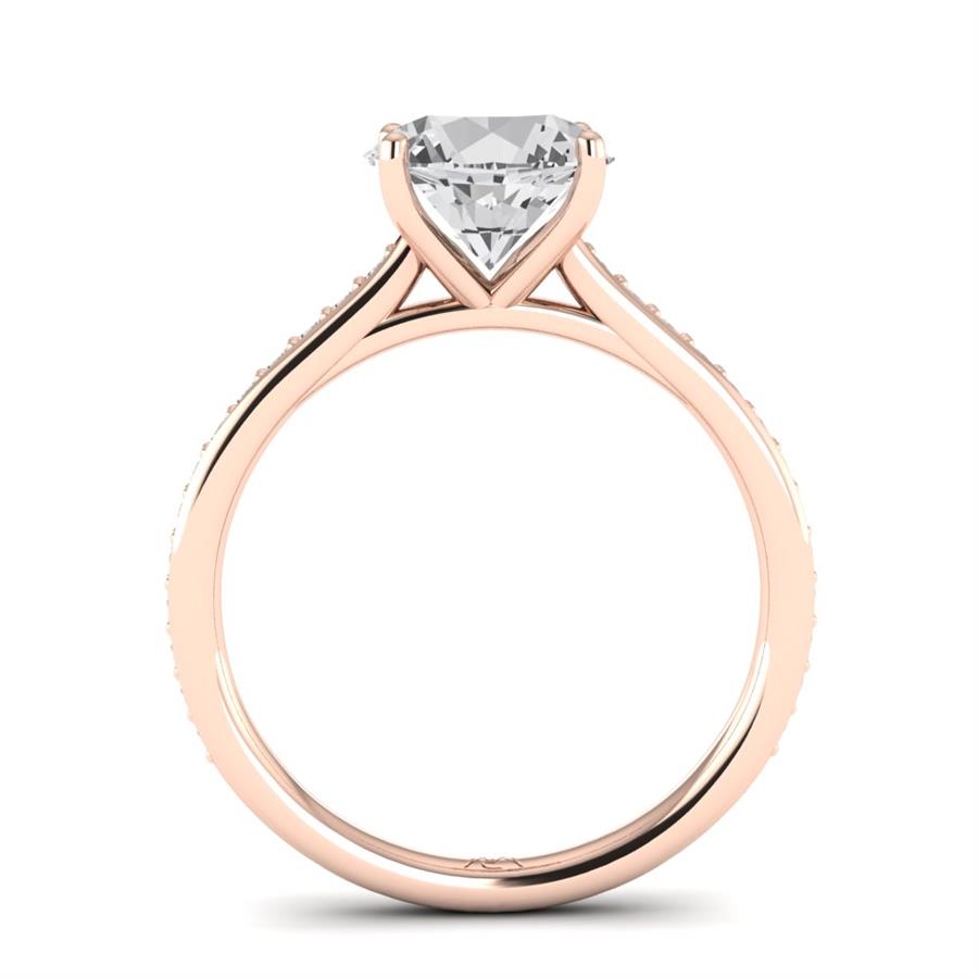 Solitaires Mirellon Or Rose Diamant 2.20 ct