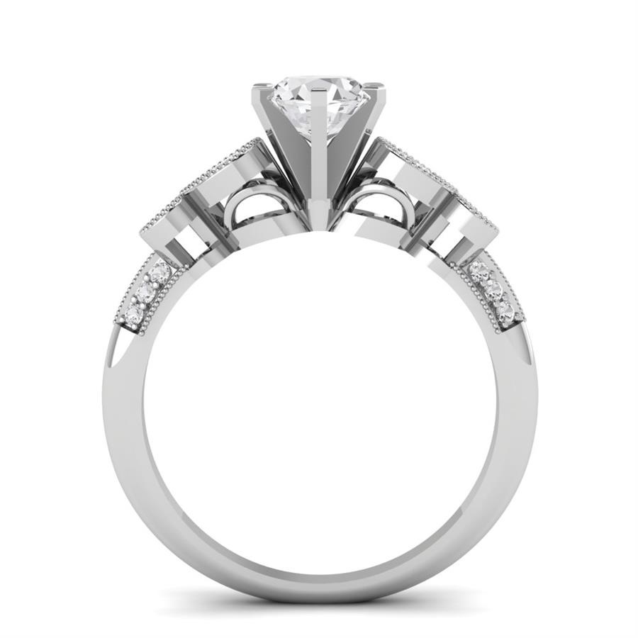 Solitaires Mélodie Or Blanc Diamant 1.05 ct