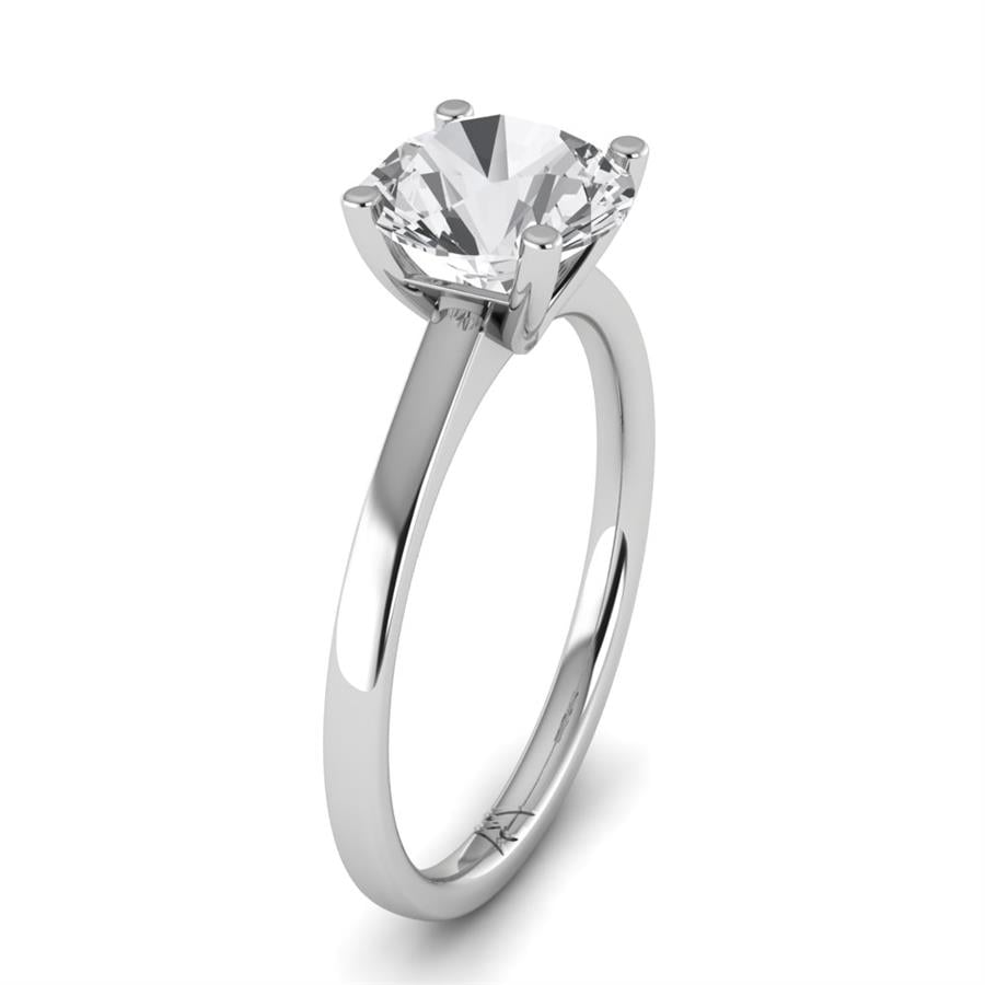 Solitaires Noble Or Blanc Diamant 2 ct
