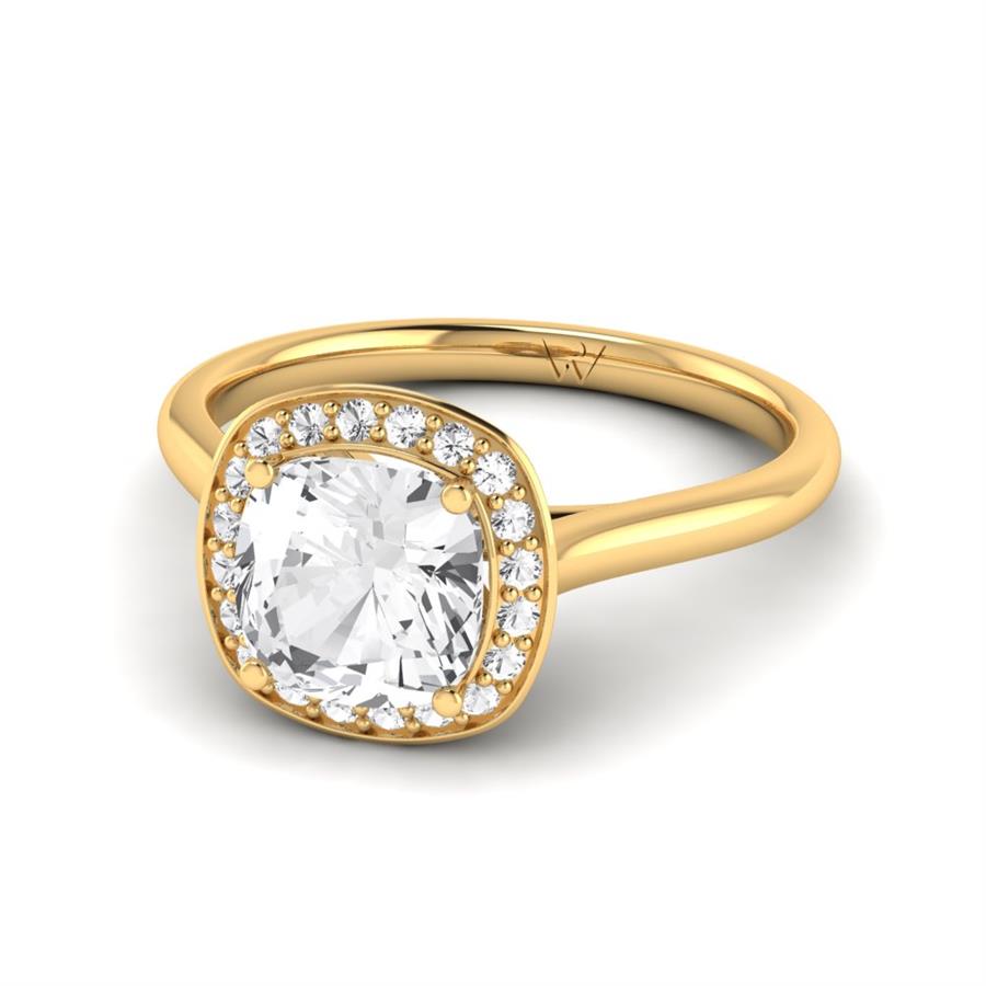 Solitaires Novéria Argent Plaqué Or Jaune Diamant 2.15 ct