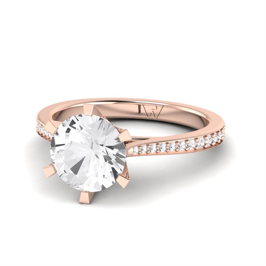 Solitaires Nuvia Or Rose Diamant 2.4 ct