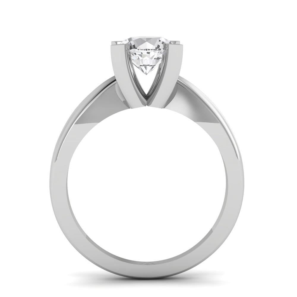 Solitaires Pétale Or Blanc Diamant 1 ct
