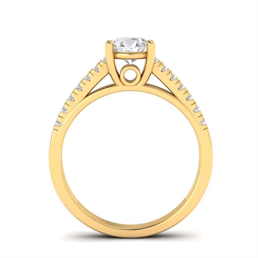 Solitaires Épure Or Jaune Diamant 0.85 ct