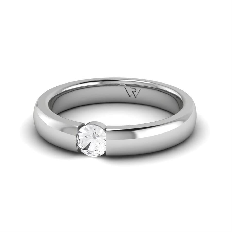 Solitaires Pureté Or Blanc Argent Diamant 0.25 ct