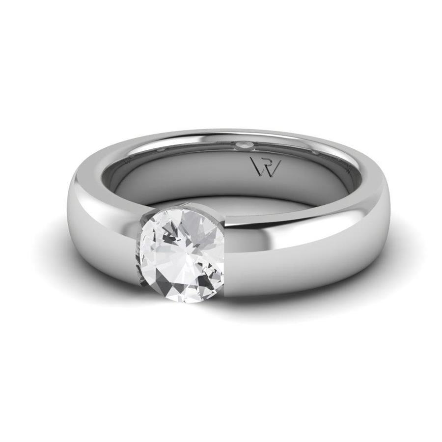Solitaires Pureté Or Blanc Argent Diamant 0.90 ct