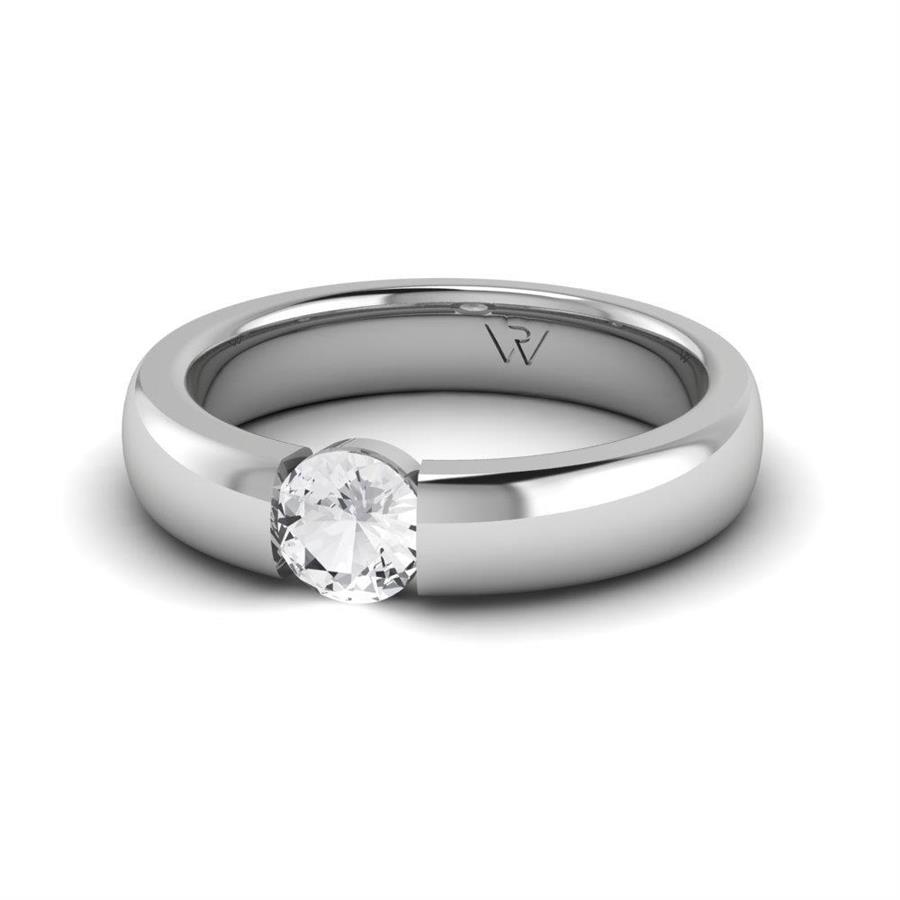 Solitaires Pureté Or Blanc Argent Diamant 0.50 ct